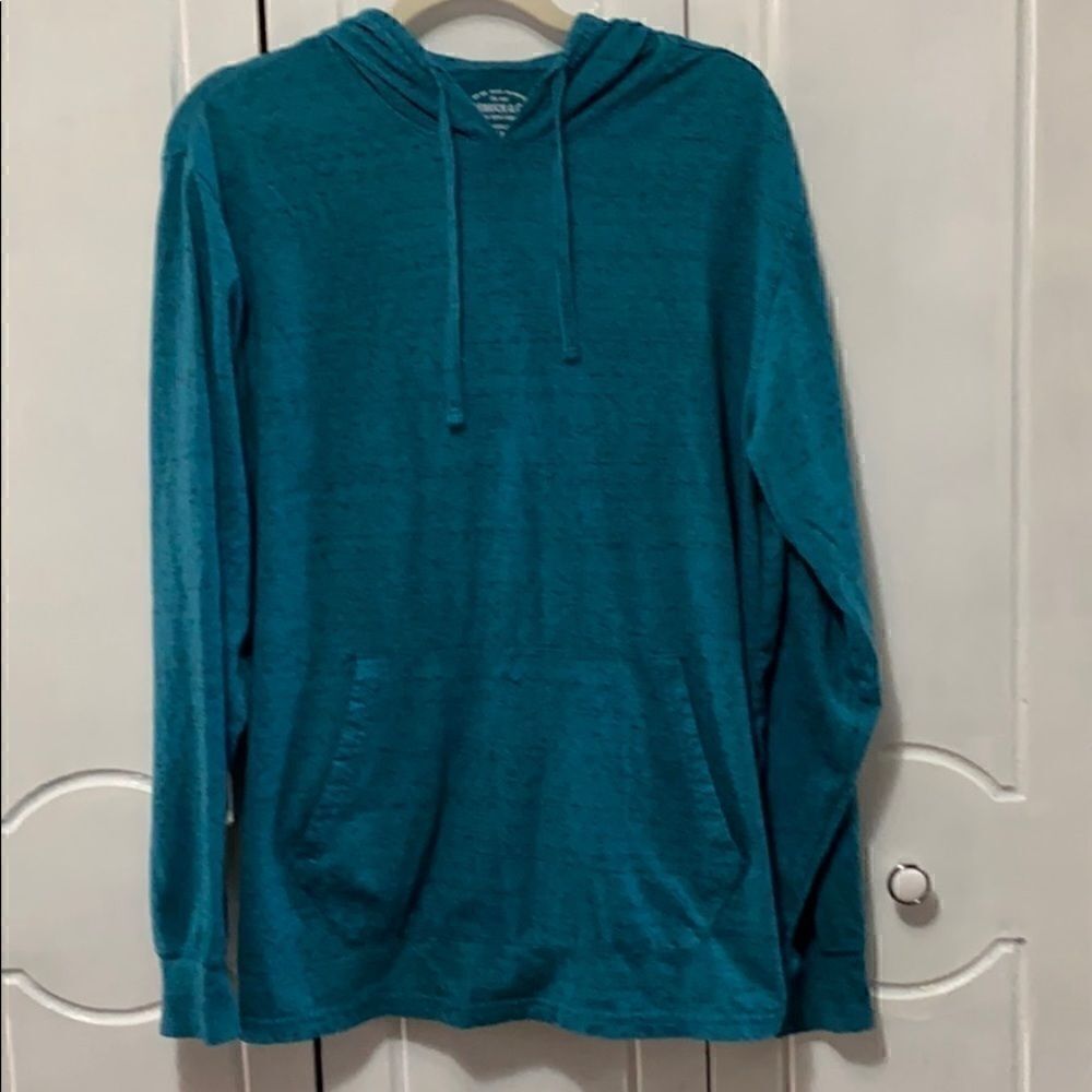 Roebuck & Co. Teal Hoodie Sweatshirt size Medium